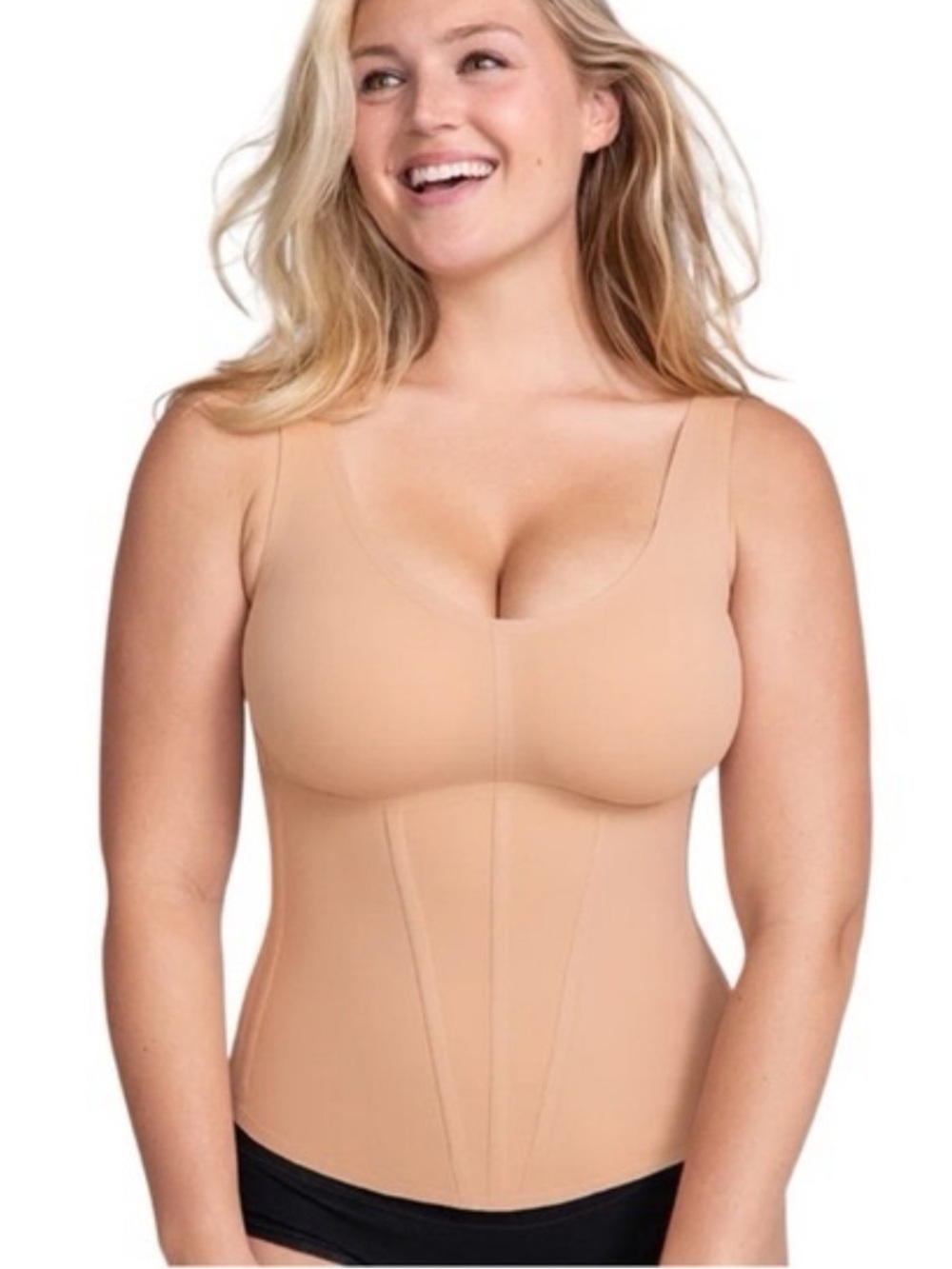 HONEYLOVE Beige Boldness Contouring Shapewear Camisole Size 1X